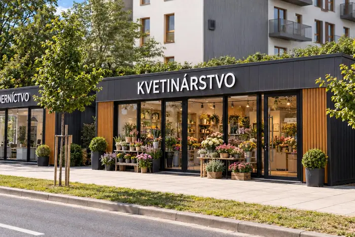 Vizualizácia: kvetinárstvo v pasáži